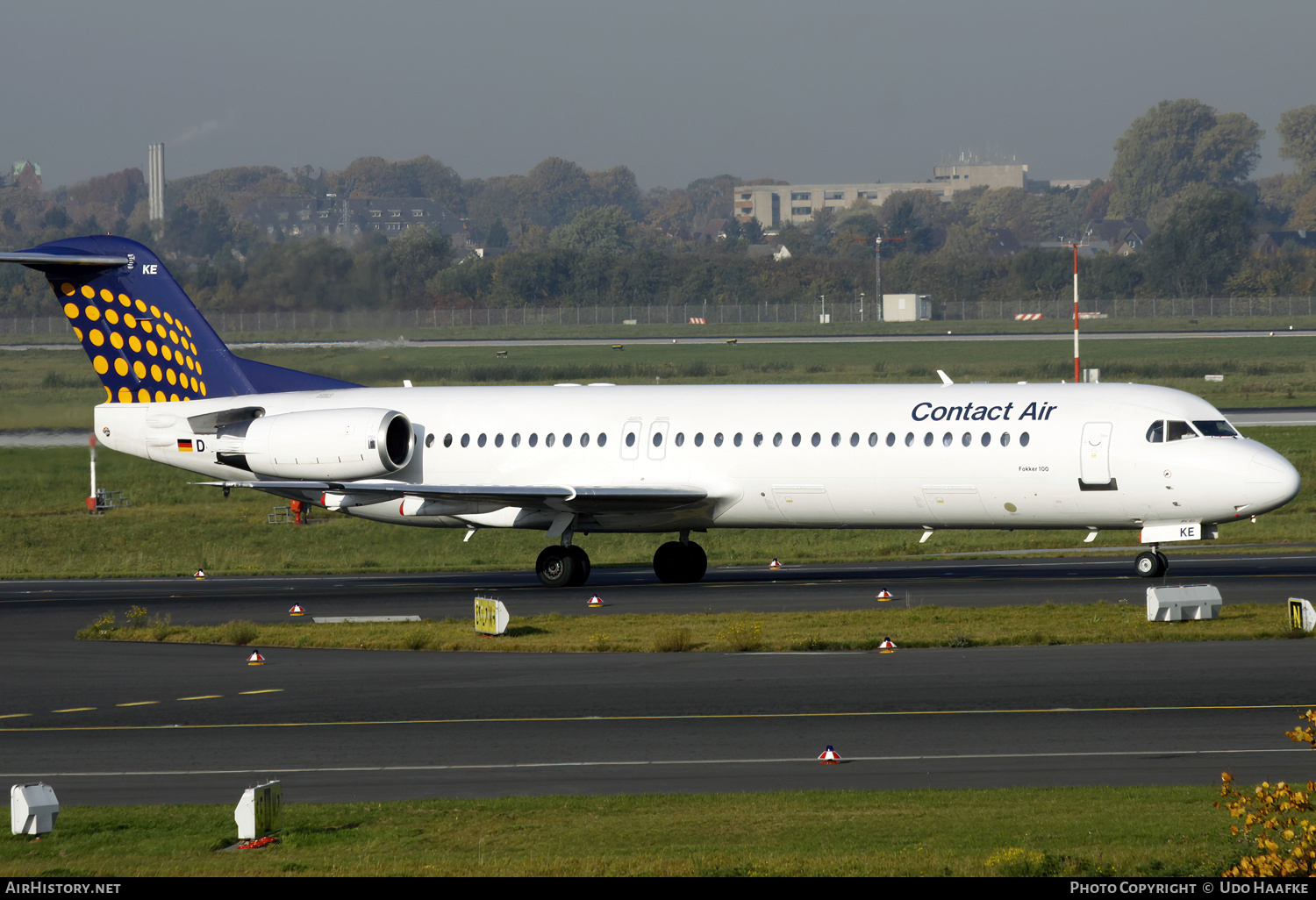 Aircraft Photo of D-AFKE | Fokker 100 (F28-0100) | Contact Air | AirHistory.net #599755