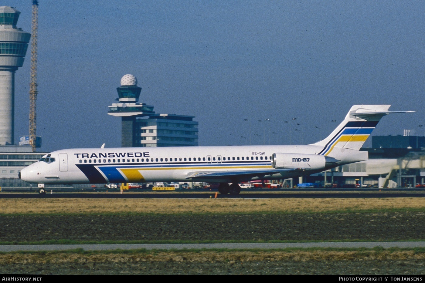 Aircraft Photo of SE-DHI | McDonnell Douglas MD-87 (DC-9-87) | Transwede Airways | AirHistory.net #599773
