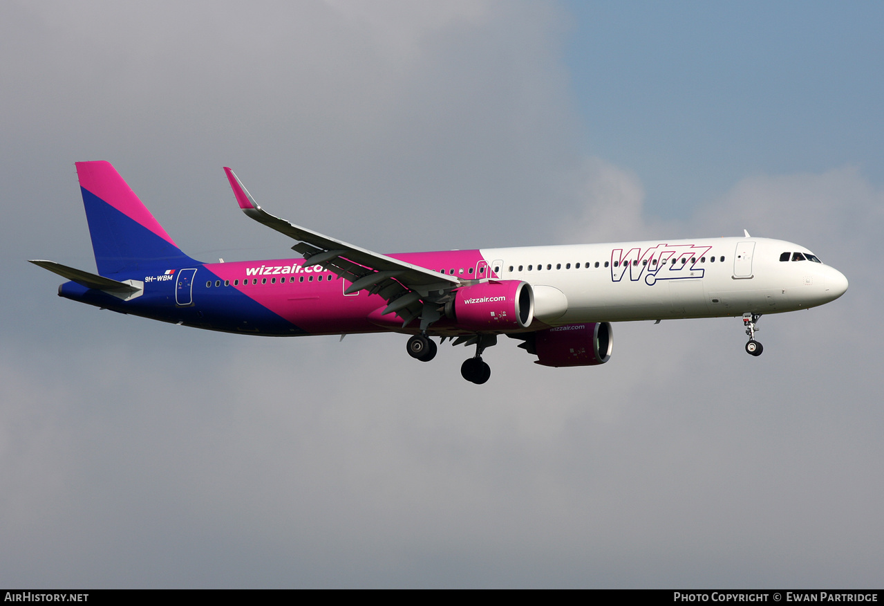 Aircraft Photo of 9H-WBM | Airbus A321-271NX | Wizz Air | AirHistory.net #599774