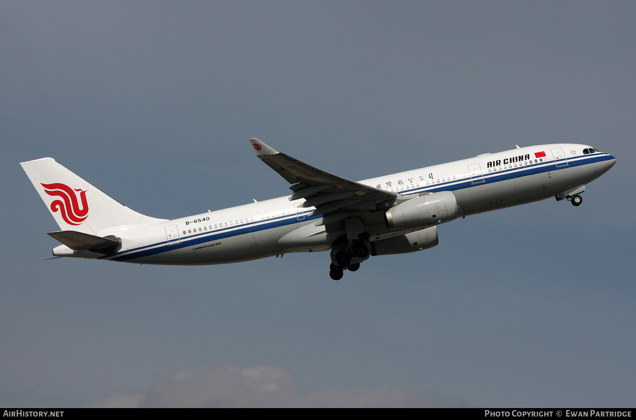 Aircraft Photo of B-6540 | Airbus A330-243 | Air China | AirHistory.net #599801