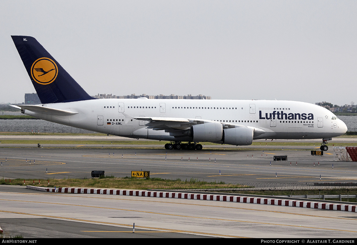 Aircraft Photo of D-AIML | Airbus A380-841 | Lufthansa | AirHistory.net #599814