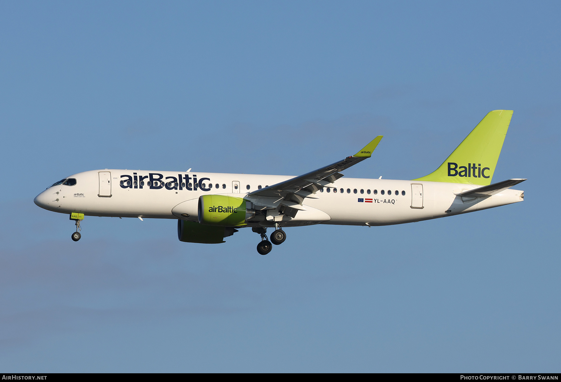 Aircraft Photo of YL-AAQ | Airbus A220-371 (BD-500-1A11) | AirBaltic | AirHistory.net #599842