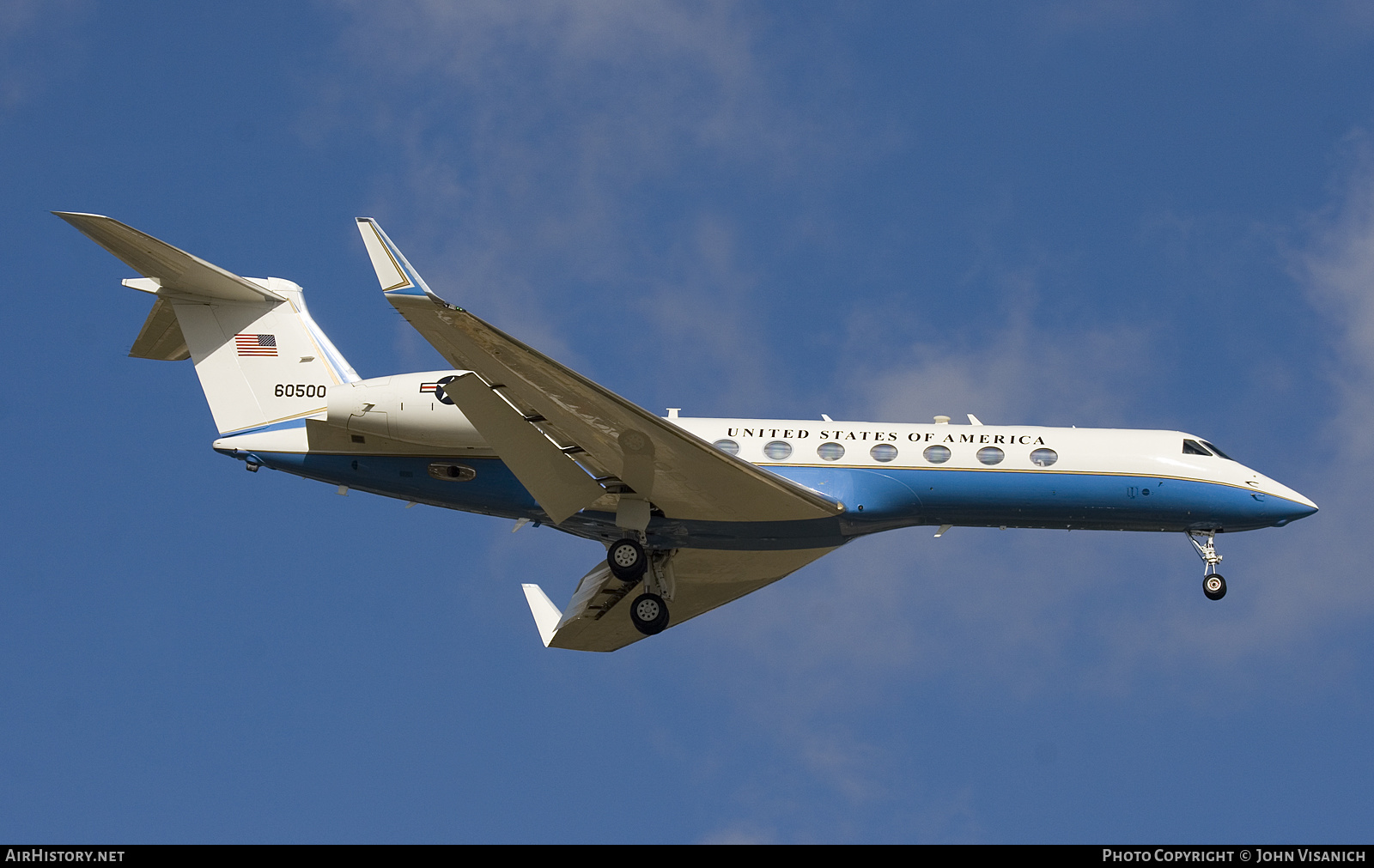 Aircraft Photo of 06-0500 / 60500 | Gulfstream Aerospace C-37B Gulfstream G550 (G-V-SP) | USA - Air Force | AirHistory.net #599848