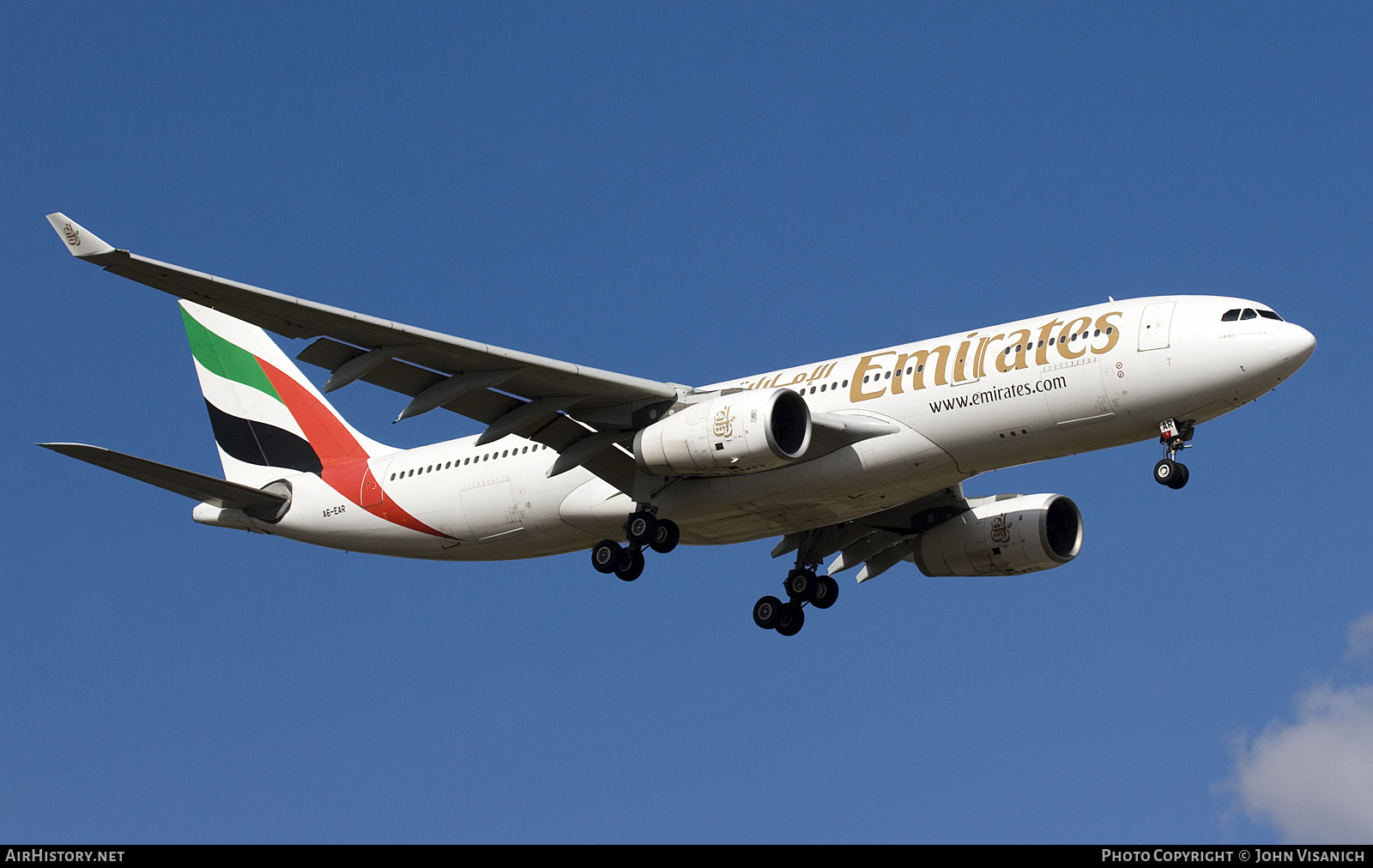 Aircraft Photo of A6-EAR | Airbus A330-243 | Emirates | AirHistory.net #599857