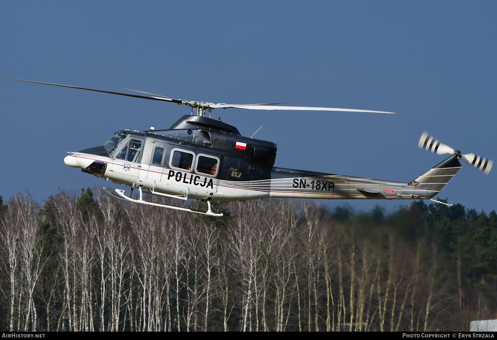 Aircraft Photo of SN-18XP | Bell 412HP | Poland - Police | AirHistory.net #599884