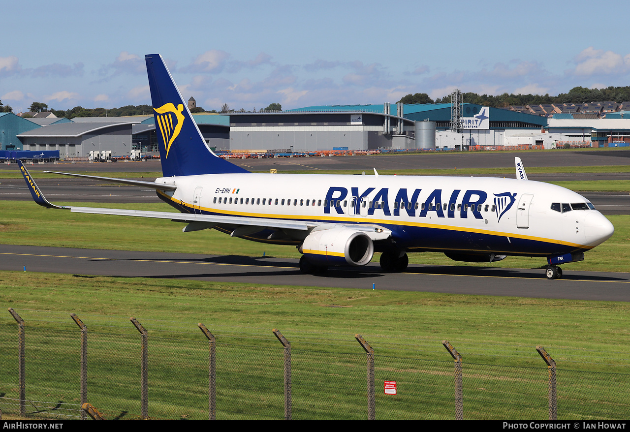 Aircraft Photo of EI-EMH | Boeing 737-8AS | Ryanair | AirHistory.net #599917