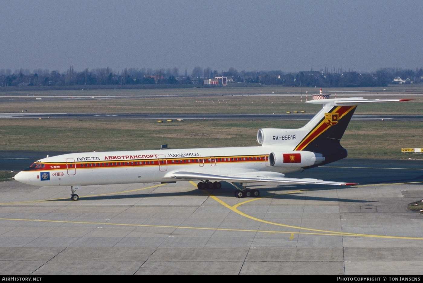 Aircraft Photo of RA-85619 | Tupolev Tu-154M | Meta Aviotransport Macedonia | AirHistory.net #599943