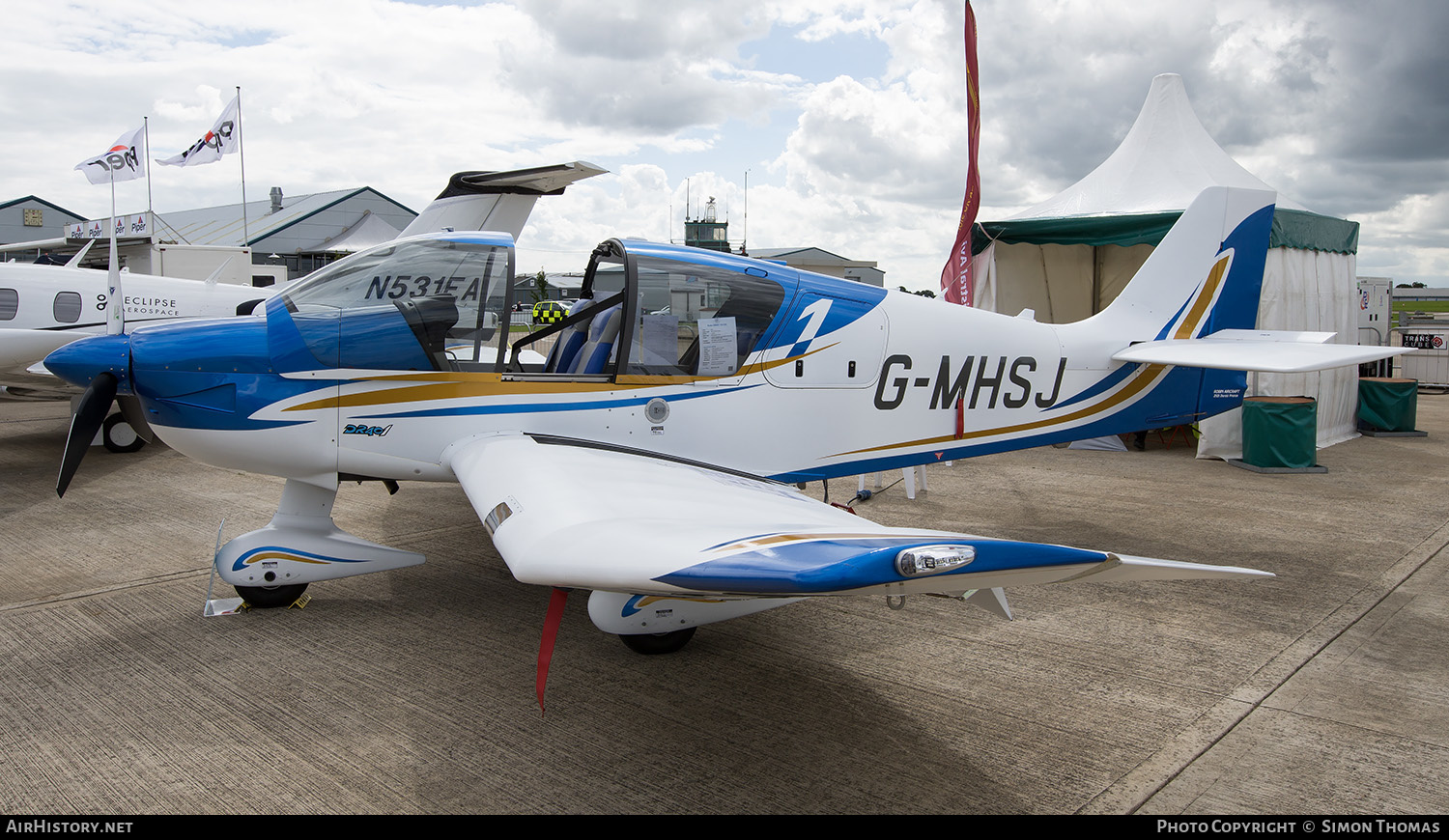 Aircraft Photo of G-MHSJ | Robin DR-400-140B | AirHistory.net #599959