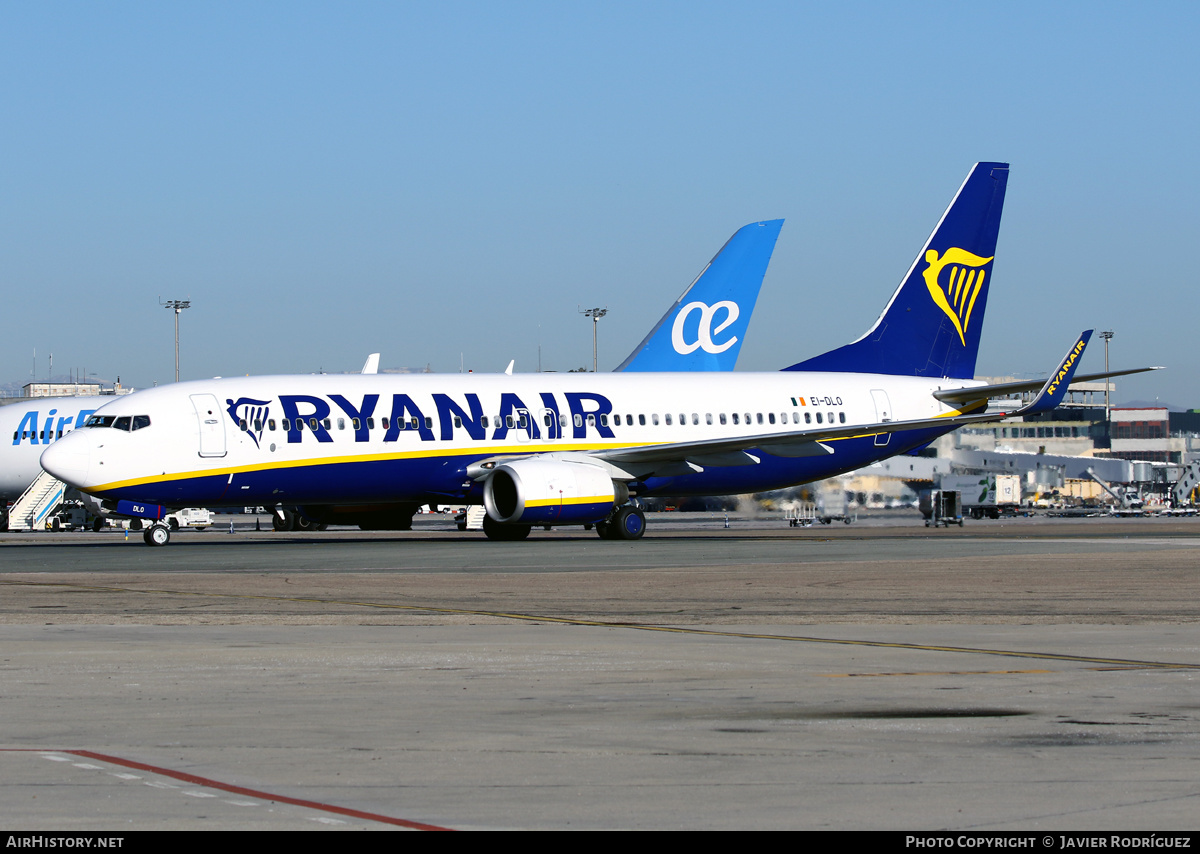 Aircraft Photo of EI-DLO | Boeing 737-8AS | Ryanair | AirHistory.net #599988