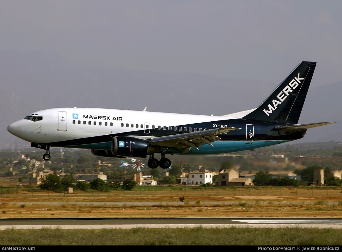 Aircraft Photo of OY-API | Boeing 737-5L9 | Maersk Air | AirHistory.net #600025