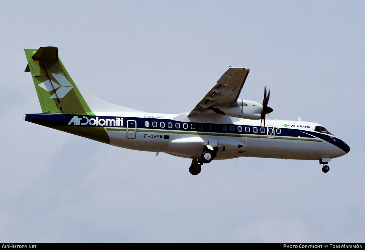 Aircraft Photo of F-OHFM | ATR ATR-42-500 | Air Dolomiti | AirHistory.net #600040