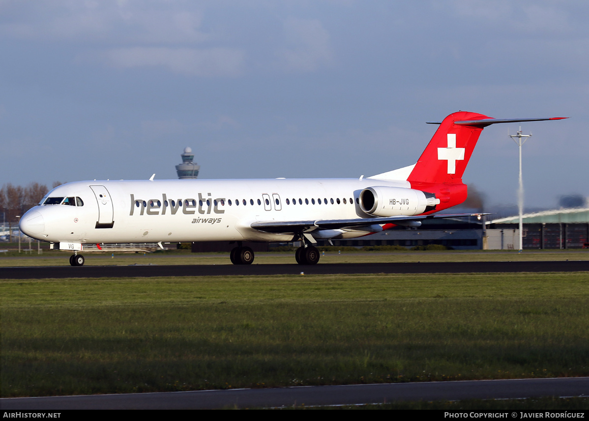 Aircraft Photo of HB-JVG | Fokker 100 (F28-0100) | Helvetic Airways | AirHistory.net #600052