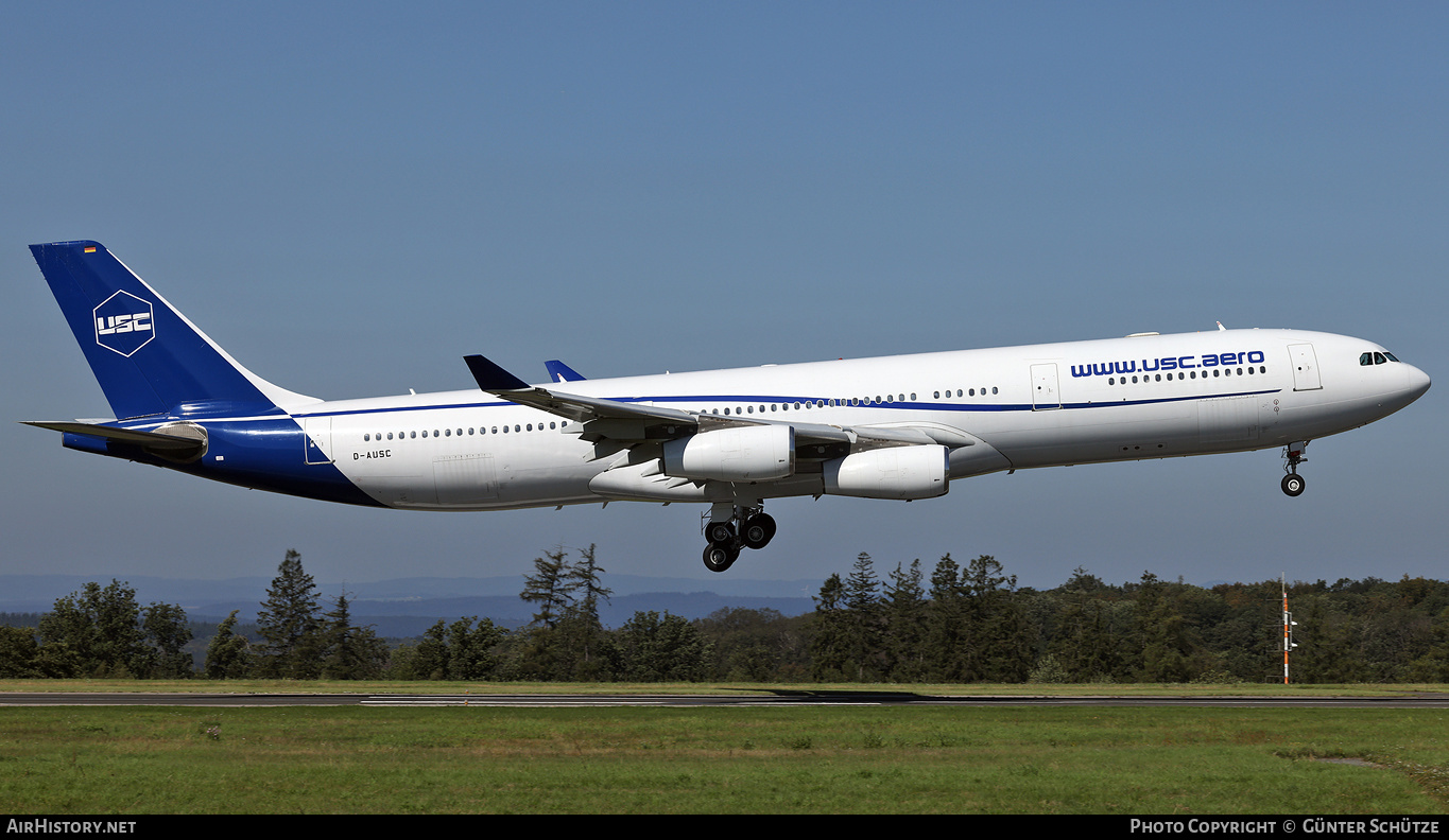 Aircraft Photo of D-AUSC | Airbus A340-313E | USC - Universal Sky Carrier | AirHistory.net #600122