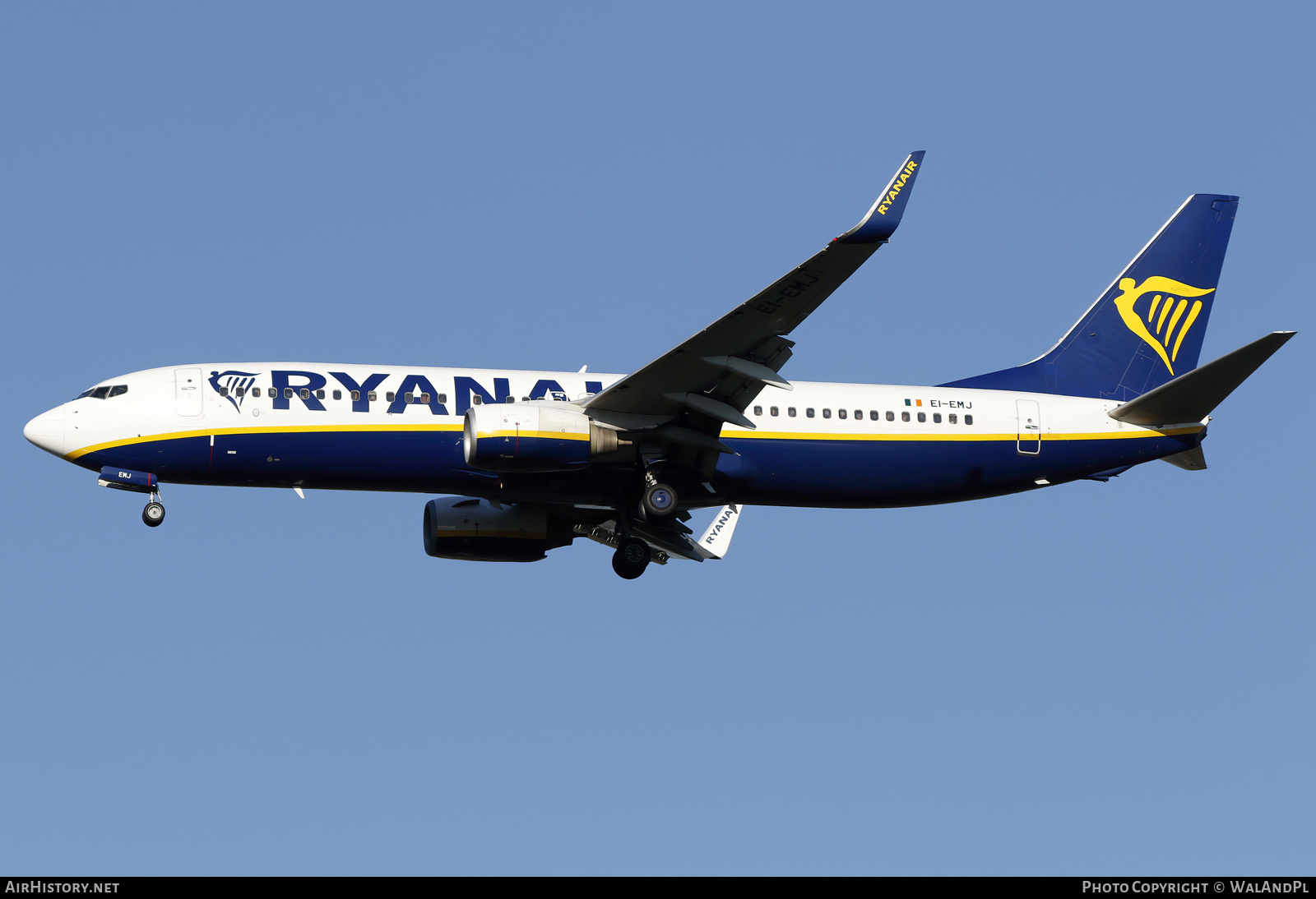 Aircraft Photo of EI-EMJ | Boeing 737-8AS | Ryanair | AirHistory.net #600293