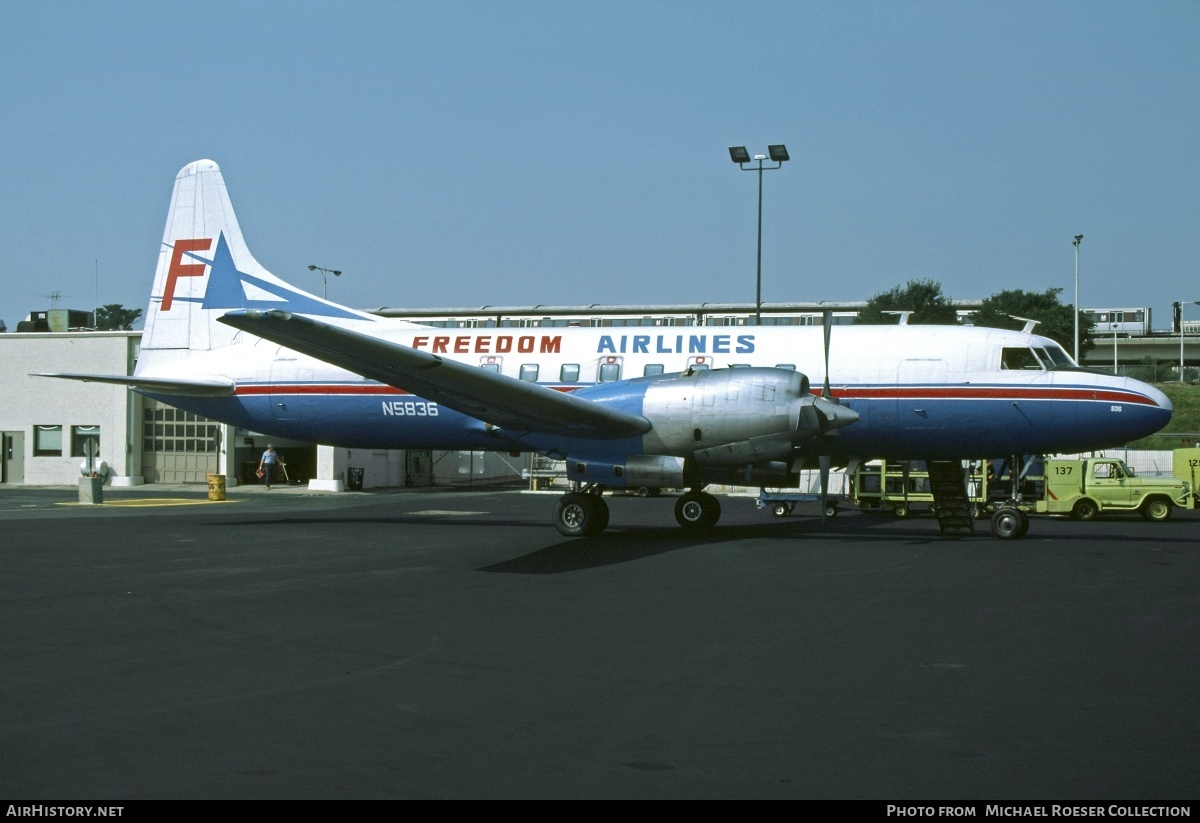 Aircraft Photo of N5836 | Convair 580 | Freedom Airlines | AirHistory.net #600317