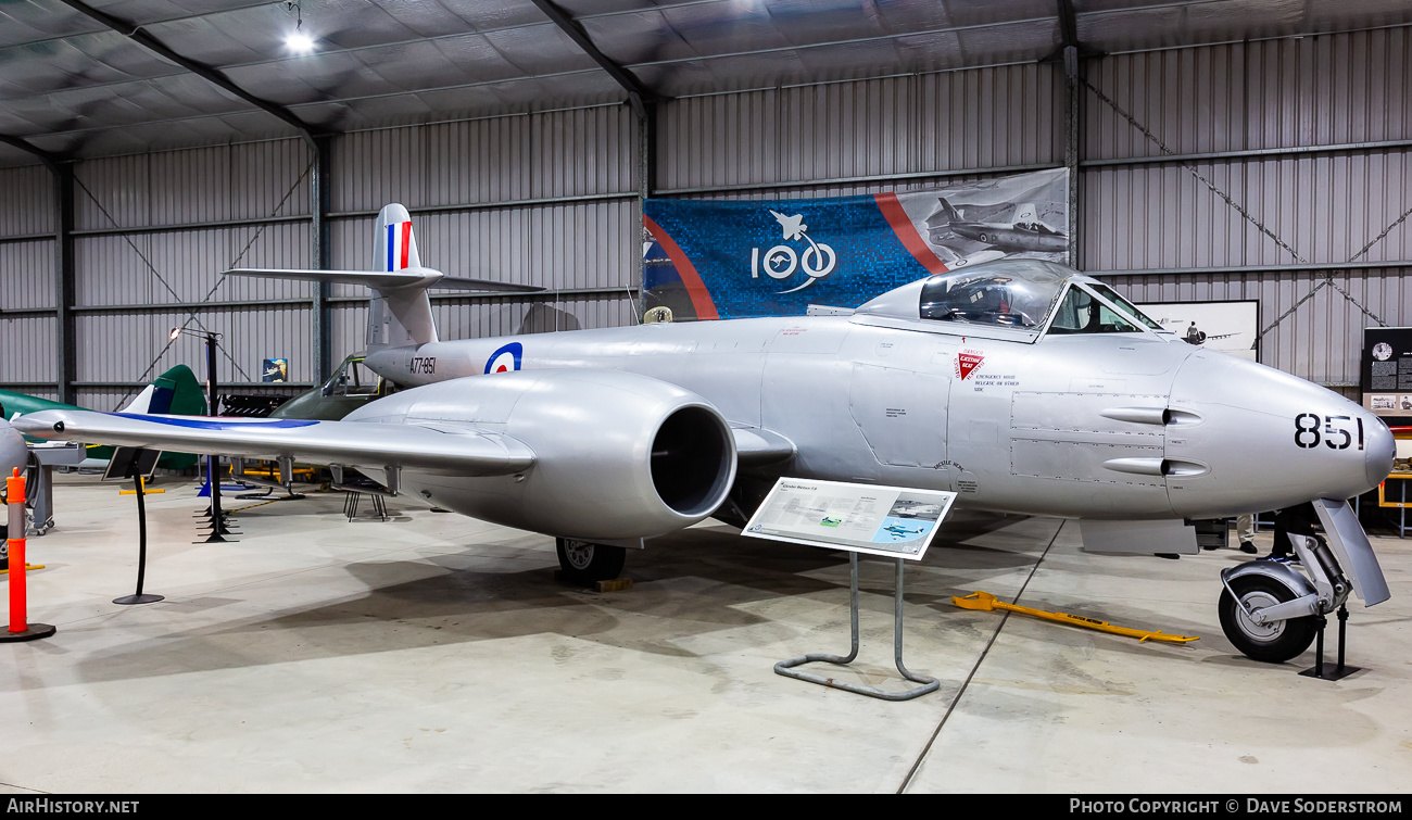 Aircraft Photo of A77-851 | Gloster Meteor U21A | Australia - Air Force | AirHistory.net #600327