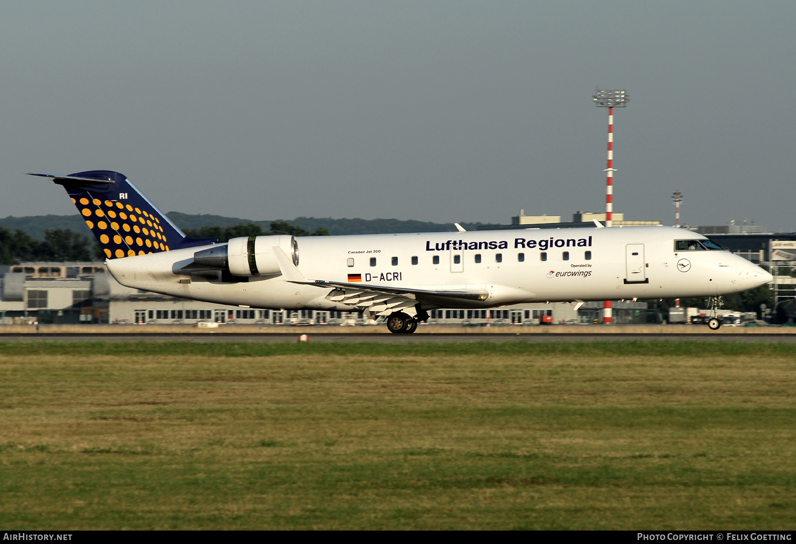 Aircraft Photo of D-ACRI | Bombardier CRJ-200ER (CL-600-2B19) | Lufthansa Regional | AirHistory.net #600367