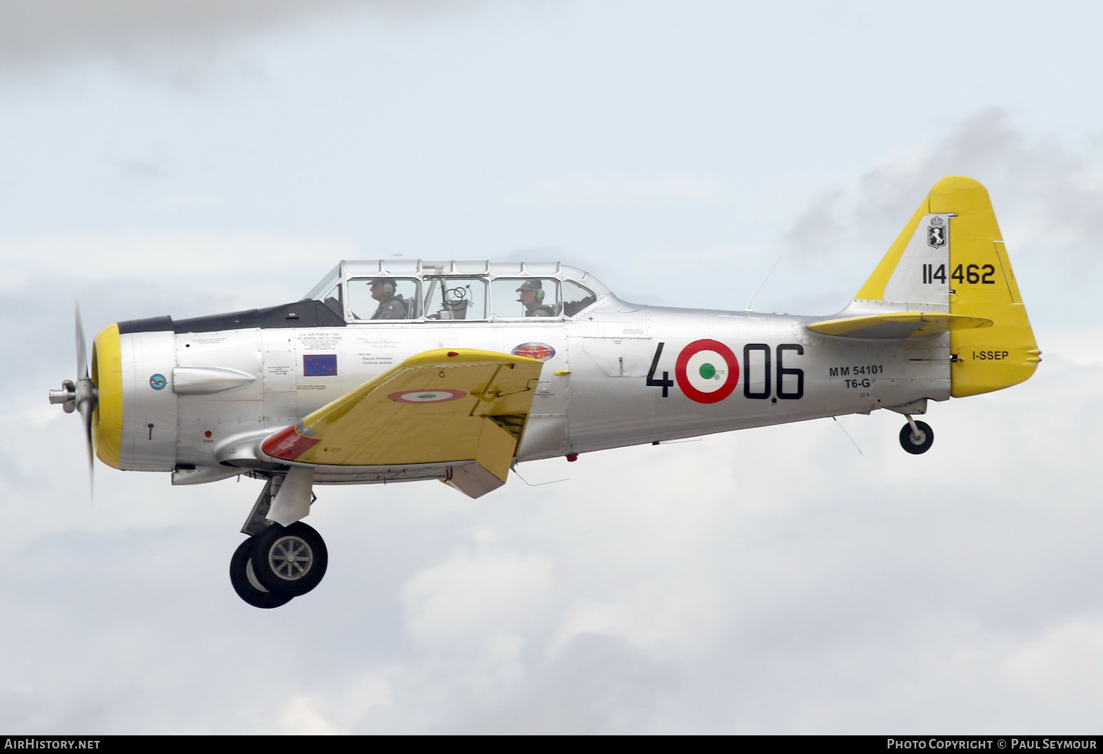 Aircraft Photo of I-SSEP / MM54101 | North American T-6G Texan | Italy - Air Force | AirHistory.net #600369