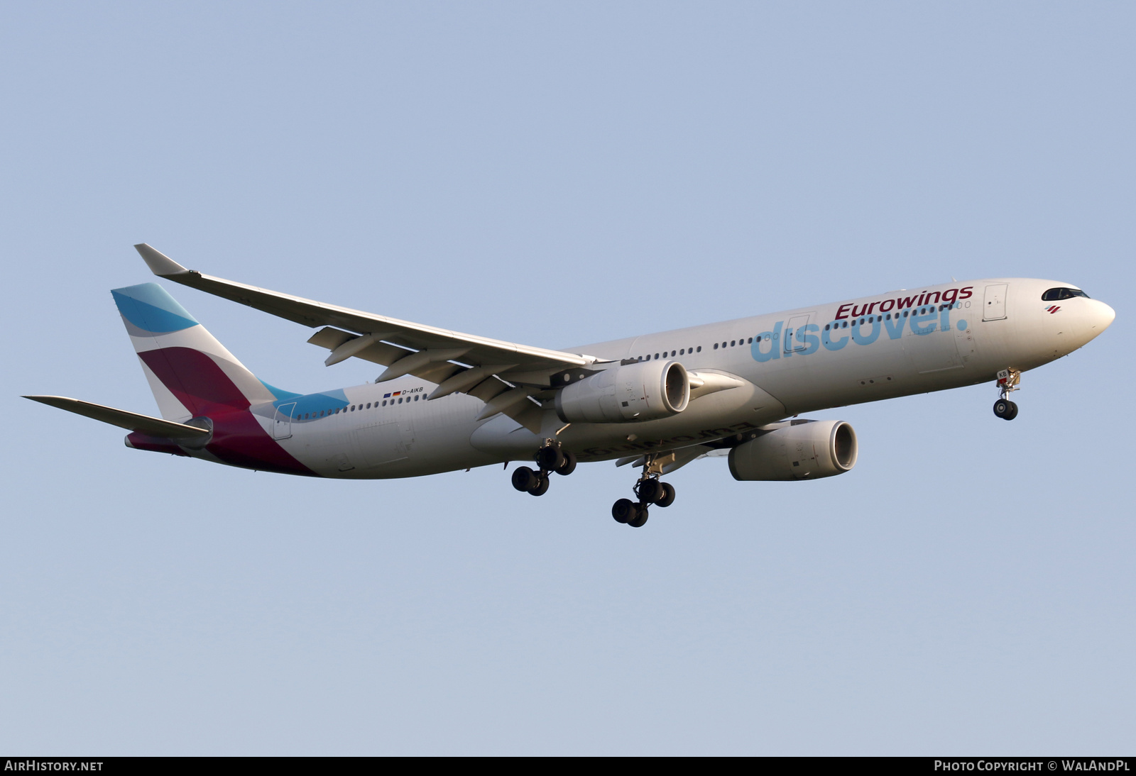 Aircraft Photo of D-AIKB | Airbus A330-343 | Eurowings Discover | AirHistory.net #600418