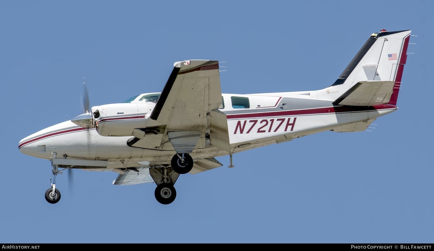 Aircraft Photo of N7217H | Beech 58 Baron | AirHistory.net #600457