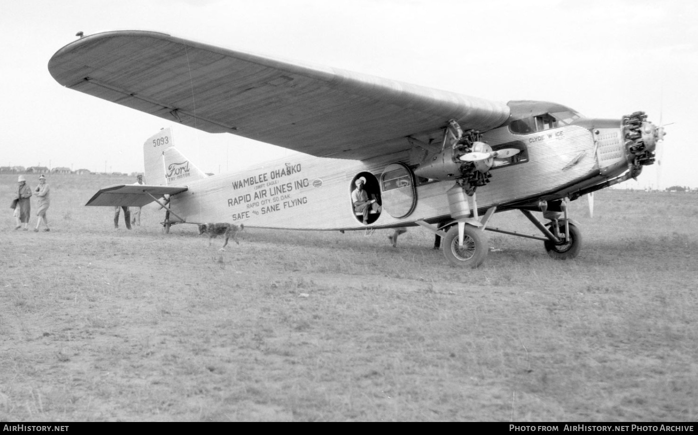 Aircraft Photo of NC5093 / 5093 | Ford 4-AT-B Tri-Motor | Rapid Air Lines | AirHistory.net #600485