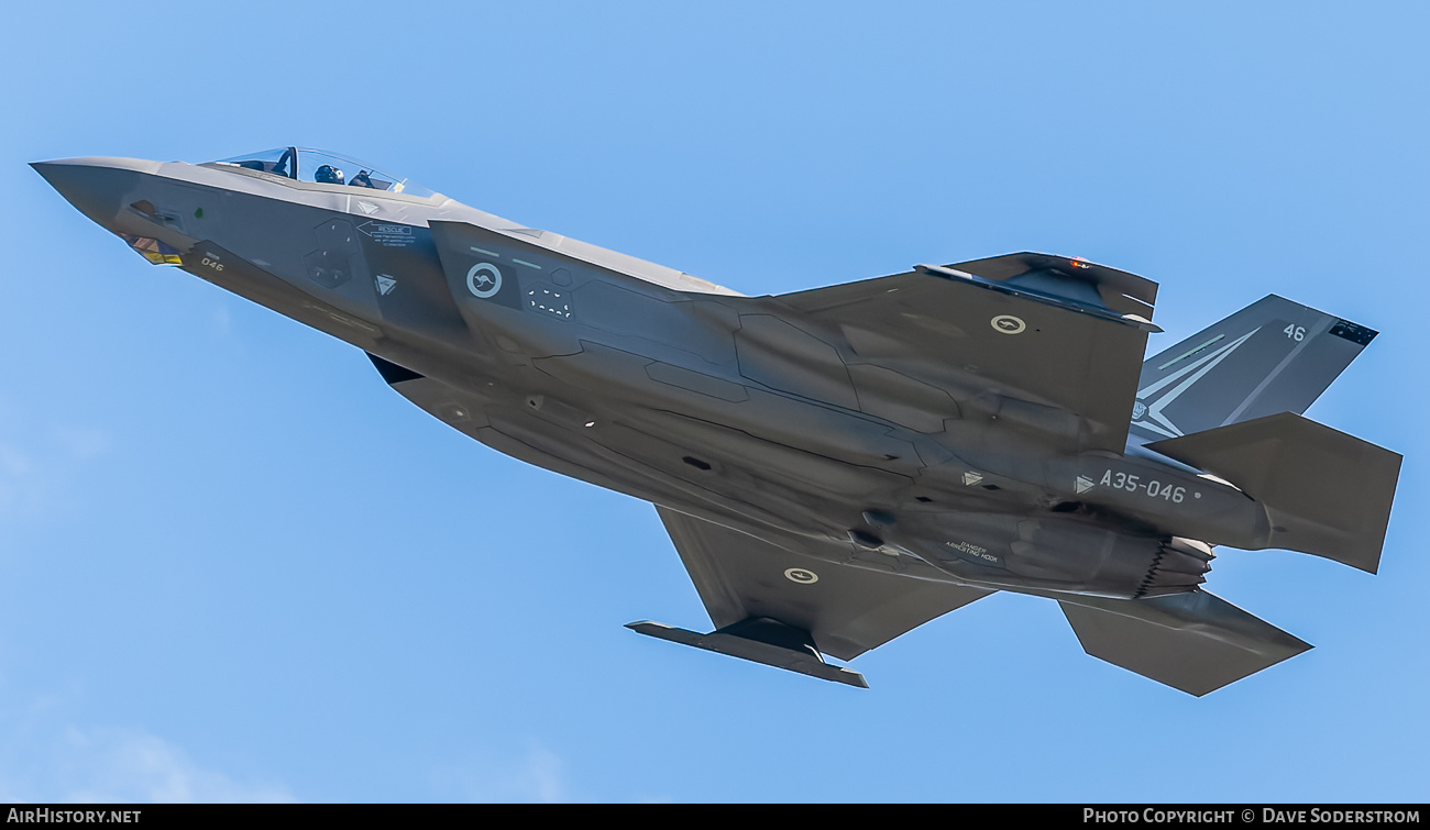Aircraft Photo of A35-046 | Lockheed Martin F-35A Lightning II | Australia - Air Force | AirHistory.net #600521