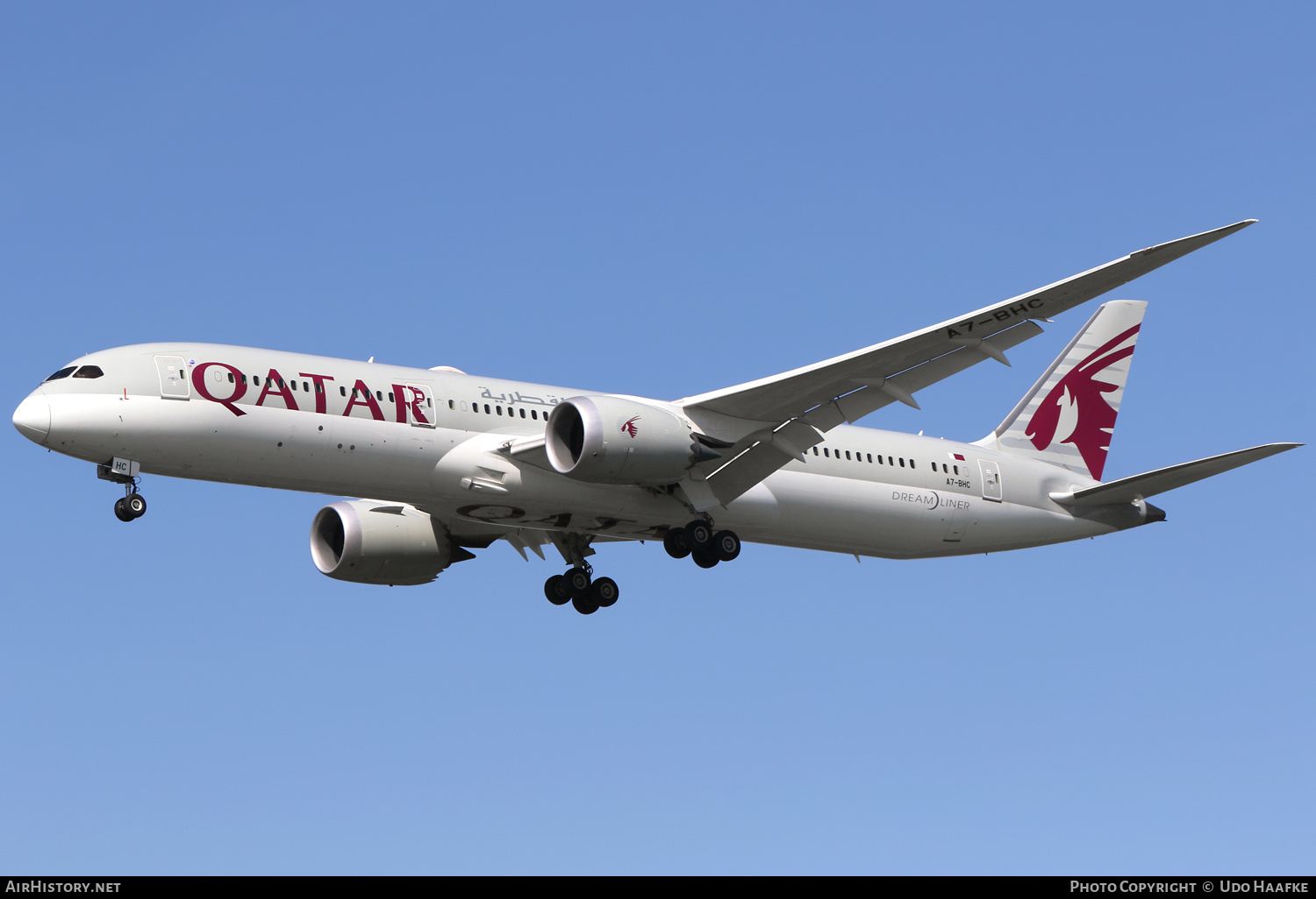 Aircraft Photo of A7-BHC | Boeing 787-9 Dreamliner | Qatar Airways | AirHistory.net #600551