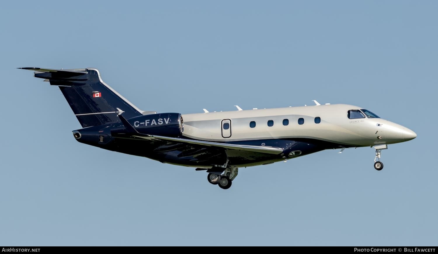 Aircraft Photo of C-FASV | Embraer EMB-545 Legacy 450 | AirHistory.net #600564