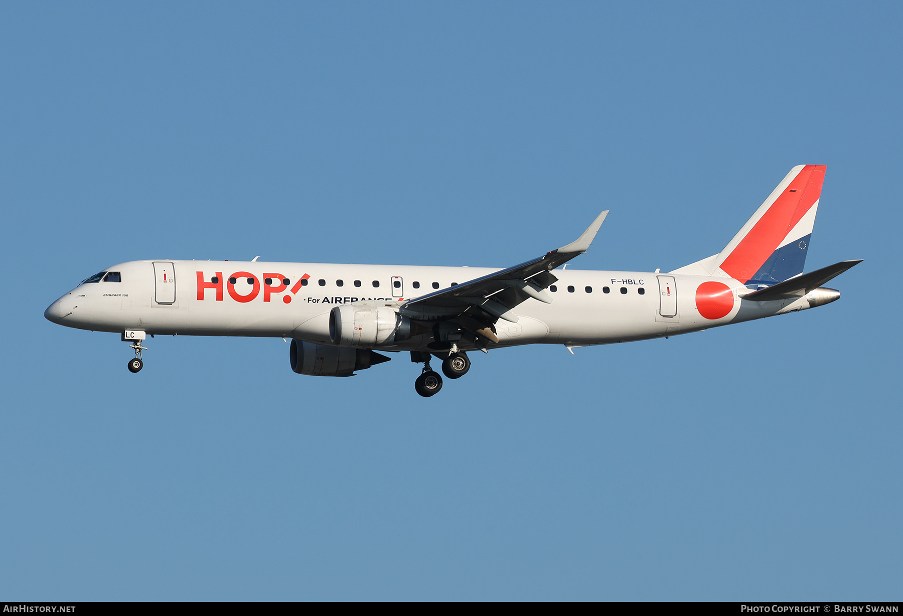 Aircraft Photo of F-HBLC | Embraer 190LR (ERJ-190-100LR) | Hop! | AirHistory.net #600570