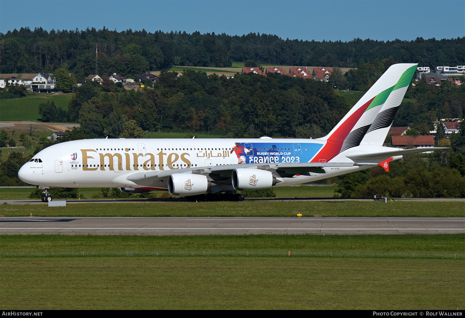 Aircraft Photo of A6-EOE | Airbus A380-861 | Emirates | AirHistory.net #600596
