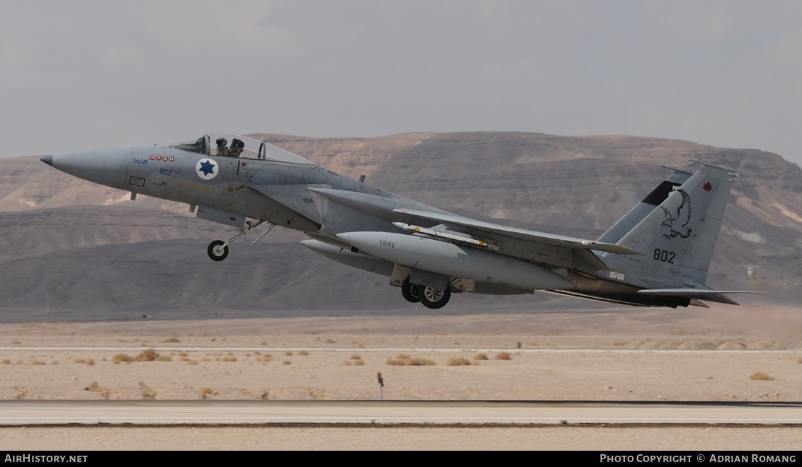 Aircraft Photo of 802 | McDonnell Douglas F-15C Baz | Israel - Air Force | AirHistory.net #600613