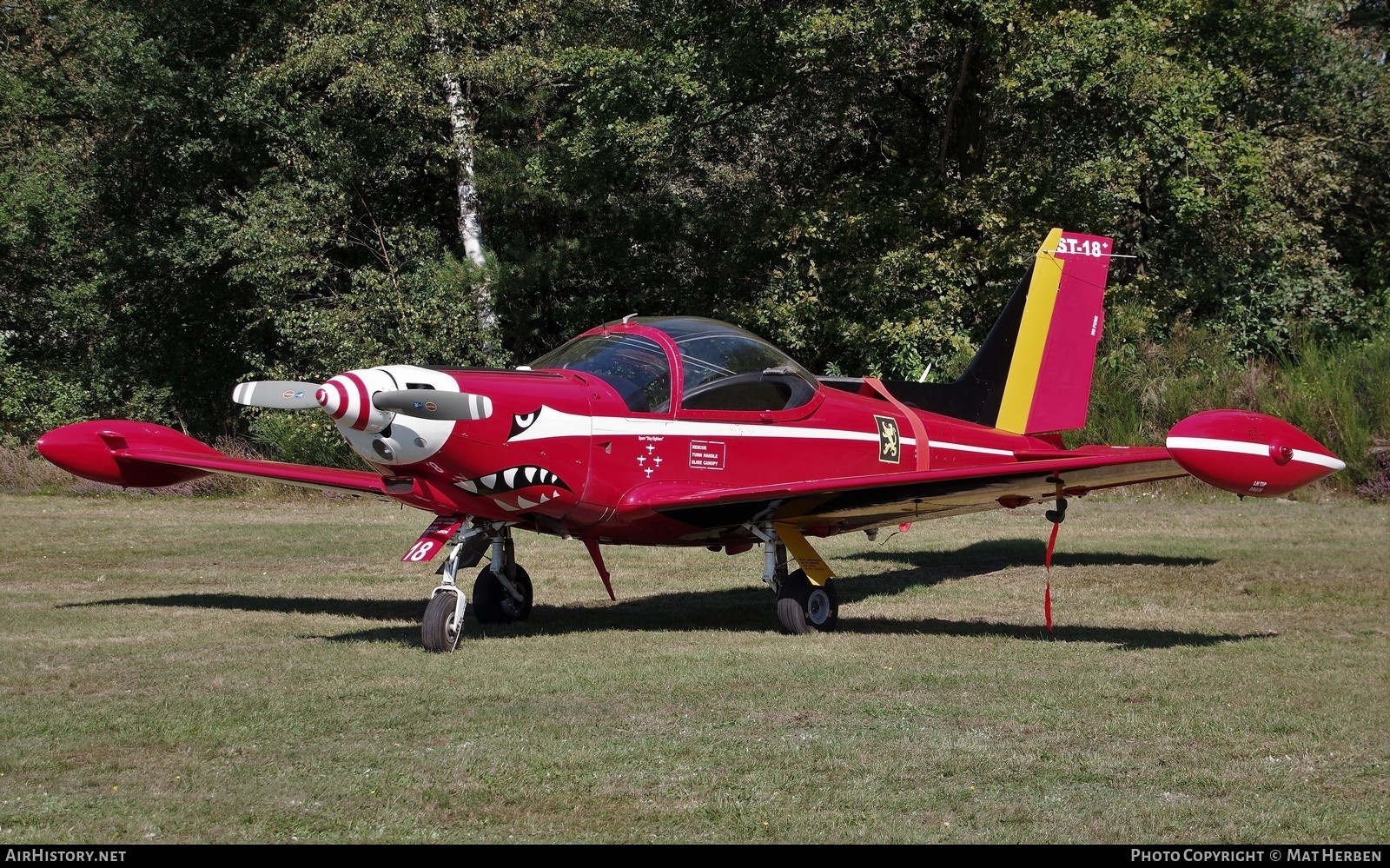 Aircraft Photo of ST-18 | SIAI-Marchetti SF-260M | Belgium - Air Force | AirHistory.net #600709