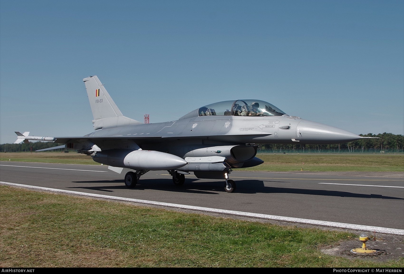 Aircraft Photo of FB-23 | General Dynamics F-16BM Fighting Falcon | Belgium - Air Force | AirHistory.net #600739