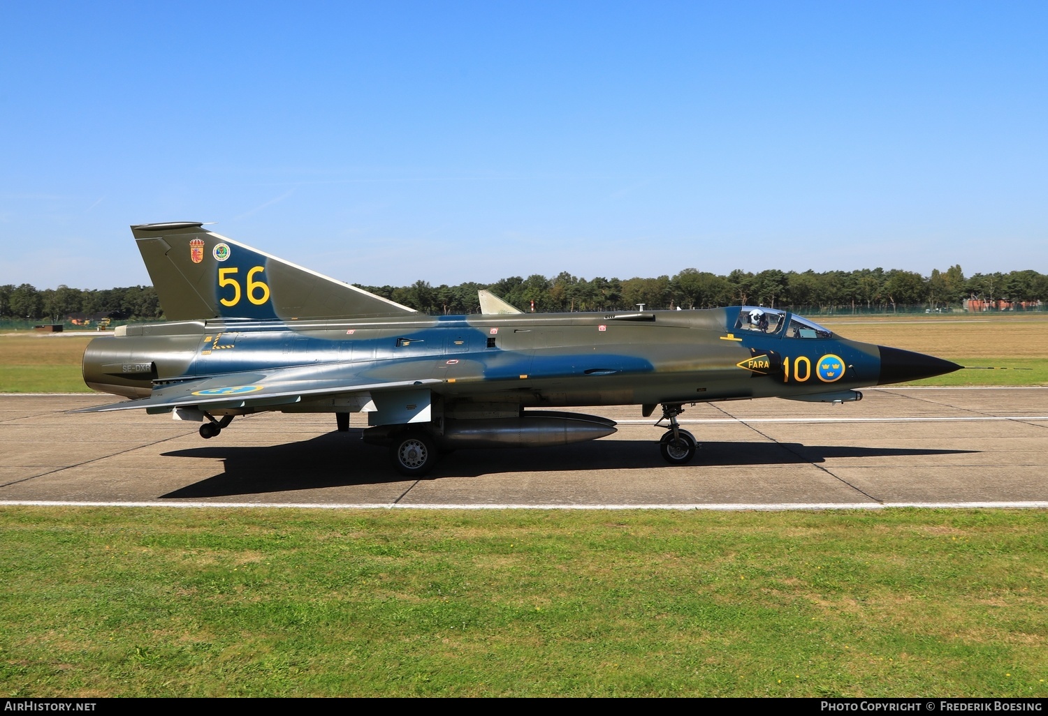 Aircraft Photo of SE-DXR / 35556 | Saab J35J Draken | Sweden - Air Force | AirHistory.net #600766