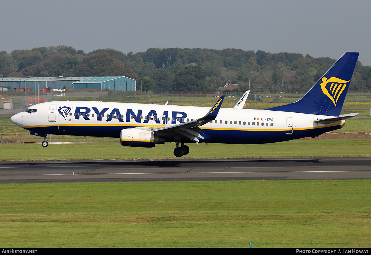Aircraft Photo of EI-EVS | Boeing 737-8AS | Ryanair | AirHistory.net #600830