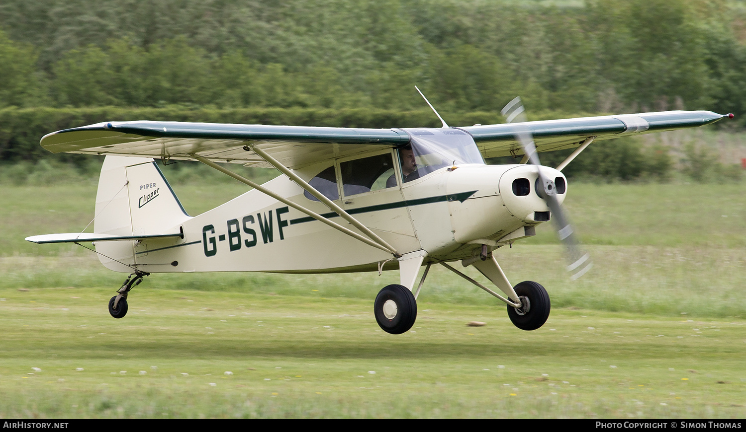 Aircraft Photo of G-BSWF | Piper PA-16(Mod) Clipper | AirHistory.net #600884