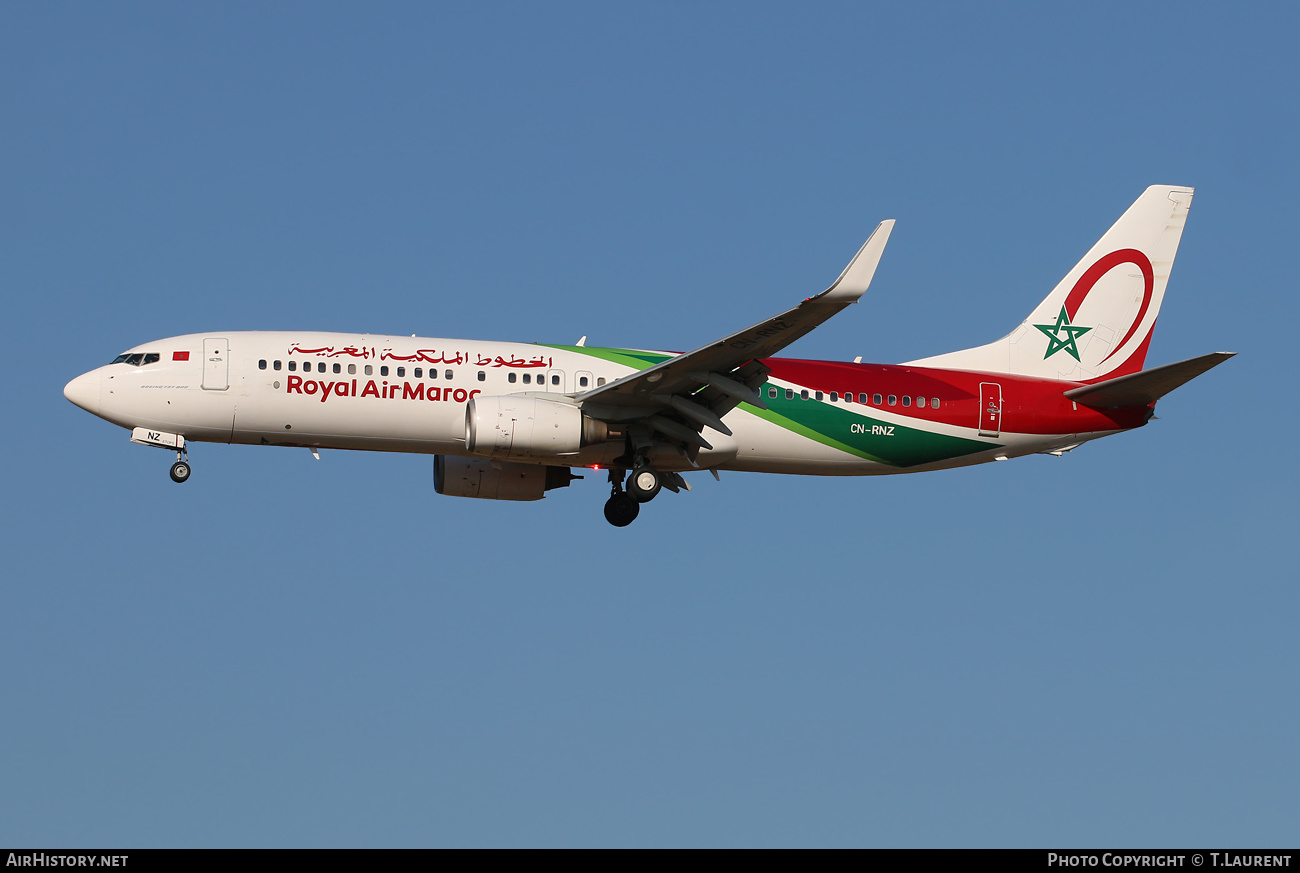 Aircraft Photo of CN-RNZ | Boeing 737-8B6 | Royal Air Maroc - RAM | AirHistory.net #600903