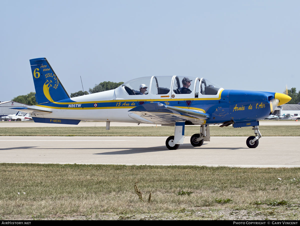 Aircraft Photo of N86TW / F-SEXQ | Socata TB-30A Epsilon | France - Air Force | AirHistory.net #600962