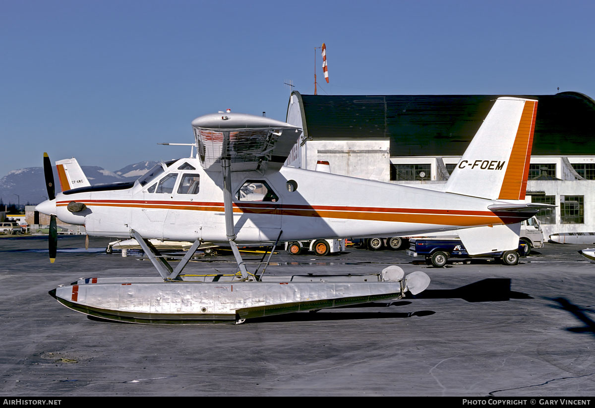 Aircraft Photo of C-FOEM | De Havilland Canada DHC-2 Turbo Beaver Mk.3 | AirWest Airlines | AirHistory.net #600974