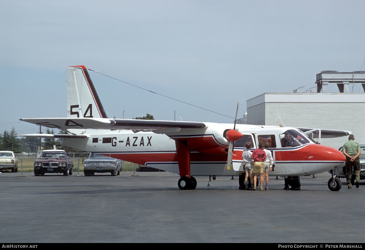 Aircraft Photo of G-AZAX | Britten-Norman BN-2A-27 Islander | AirHistory.net #601012