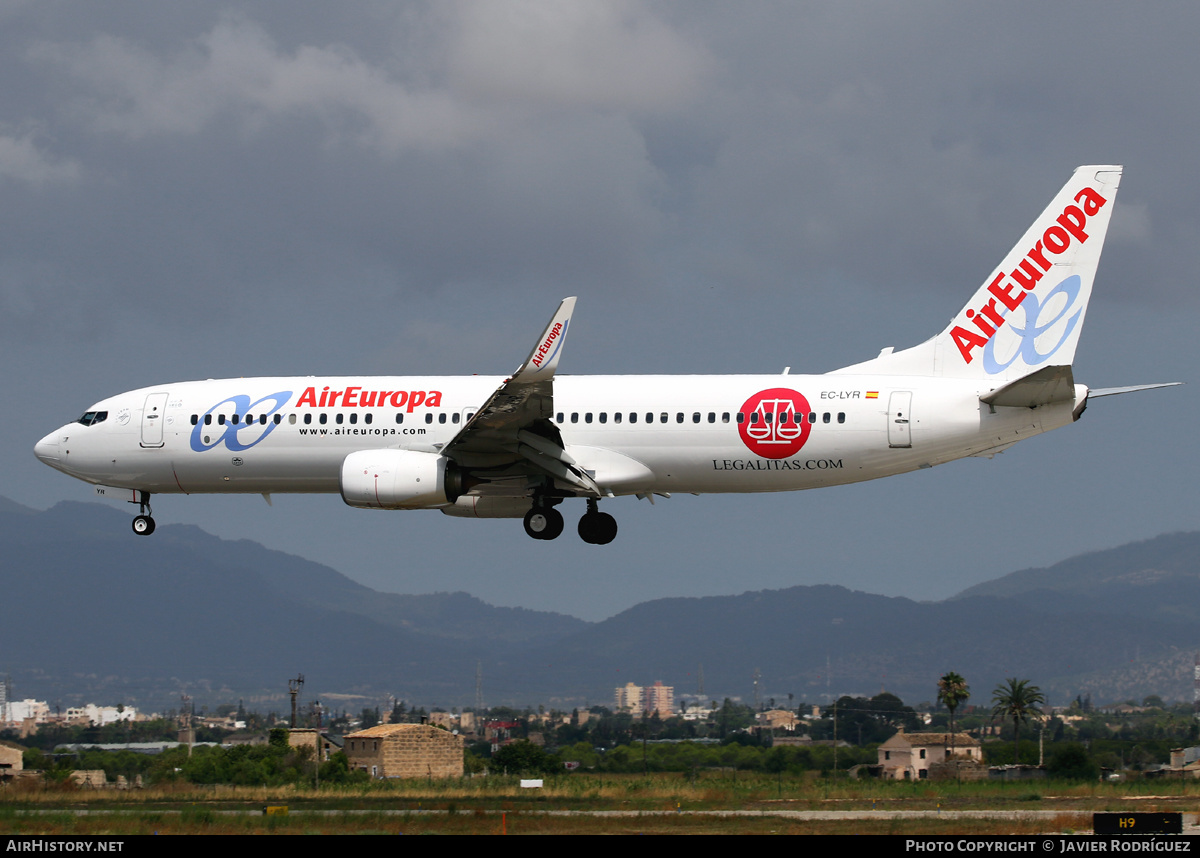 Aircraft Photo of EC-LYR | Boeing 737-85P | Air Europa | AirHistory.net #601062