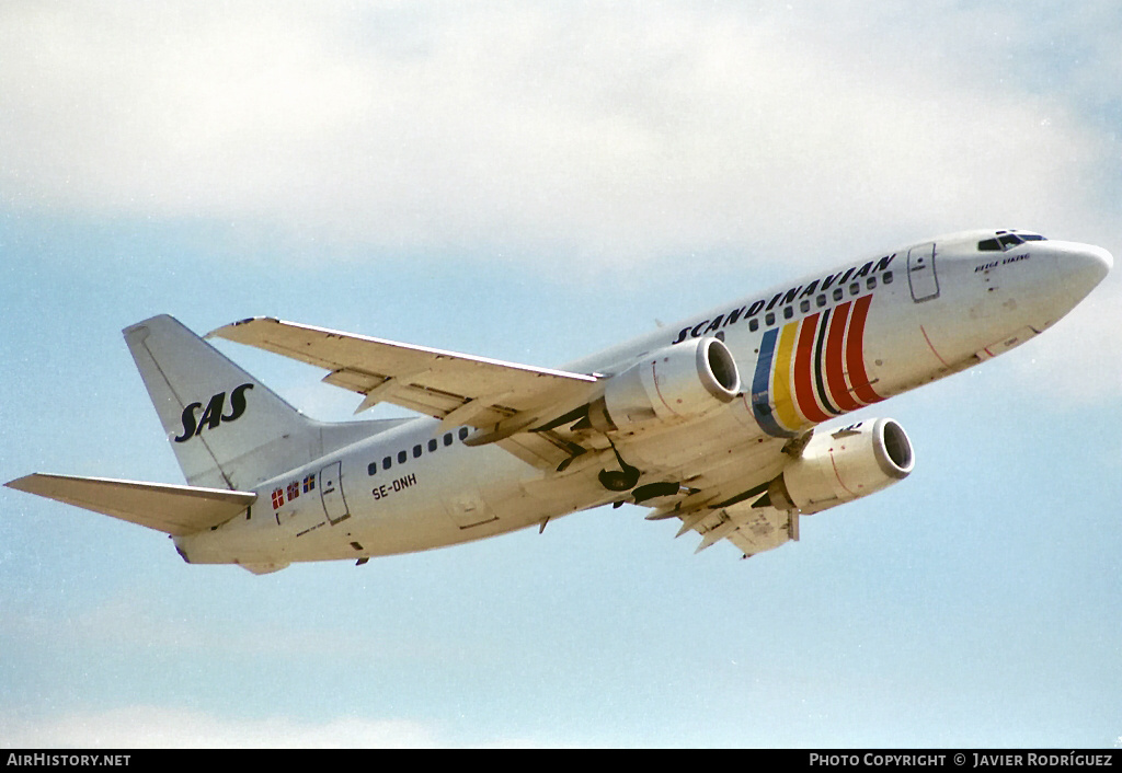 Aircraft Photo of SE-DNH | Boeing 737-5Q8 | Scandinavian Airlines - SAS | AirHistory.net #601067