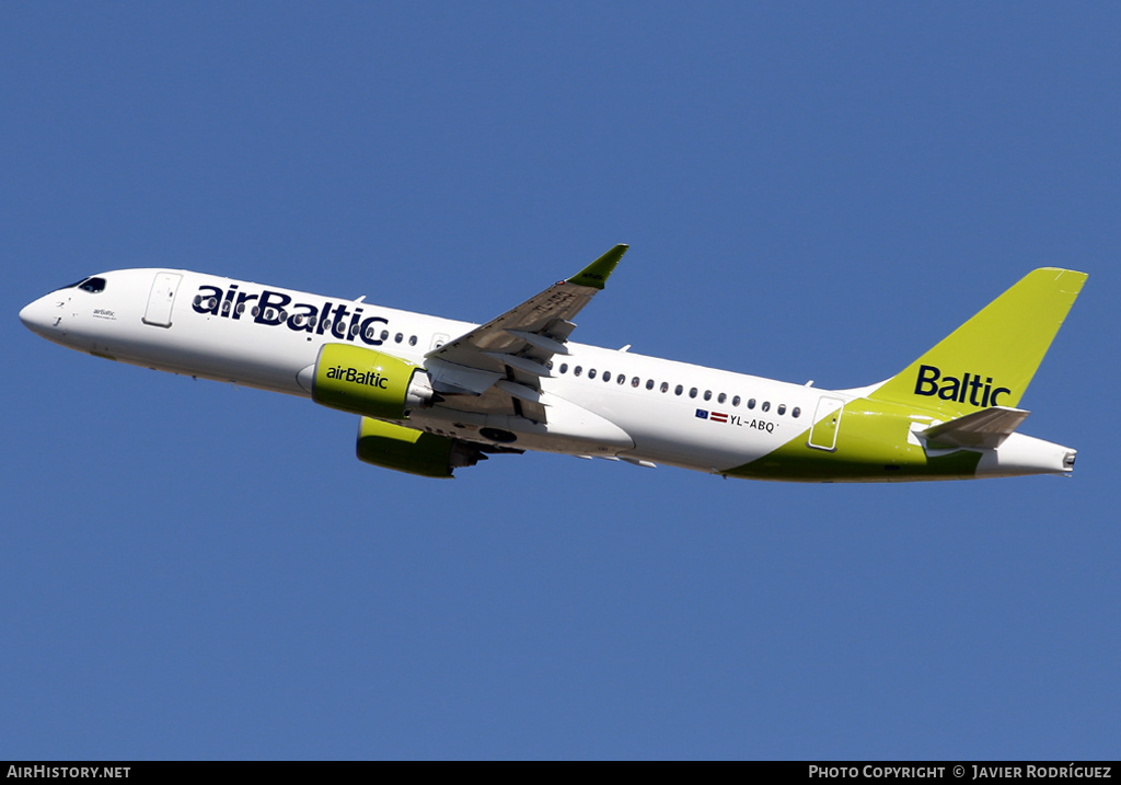 Aircraft Photo of YL-ABQ | Airbus A220-371 (BD-500-1A11) | AirBaltic | AirHistory.net #601068