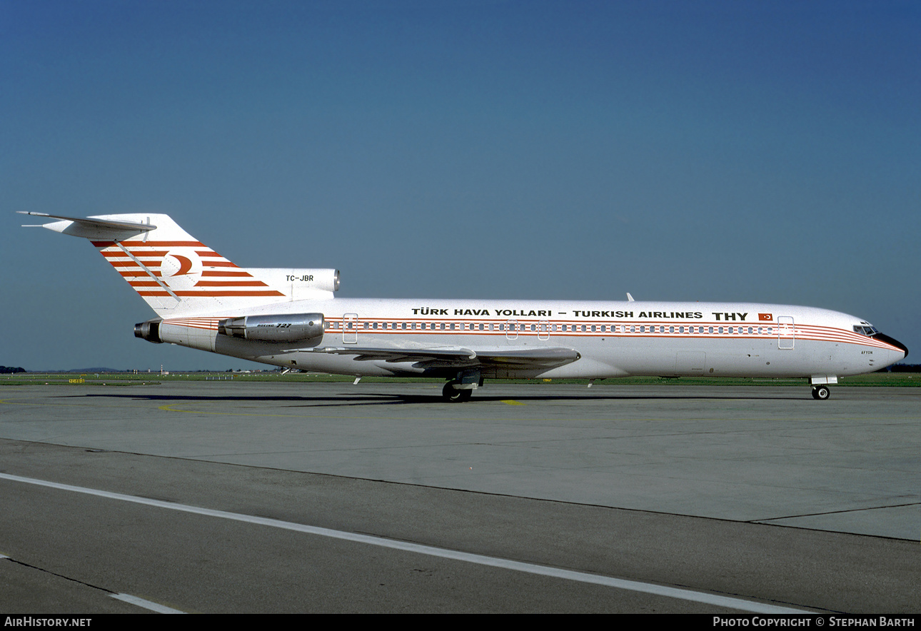 Aircraft Photo of TC-JBR | Boeing 727-2F2/Adv | THY Türk Hava Yolları - Turkish Airlines | AirHistory.net #601142