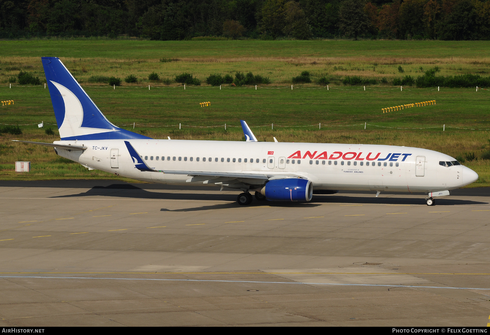 Aircraft Photo of TC-JKV | Boeing 737-8Q8 | AnadoluJet | AirHistory.net #601149