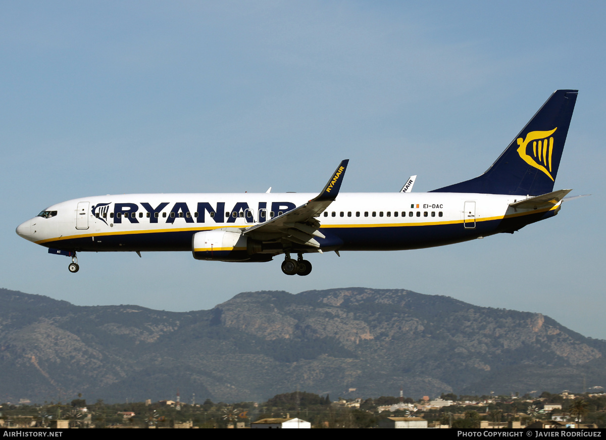 Aircraft Photo of EI-DAC | Boeing 737-8AS | Ryanair | AirHistory.net #601236