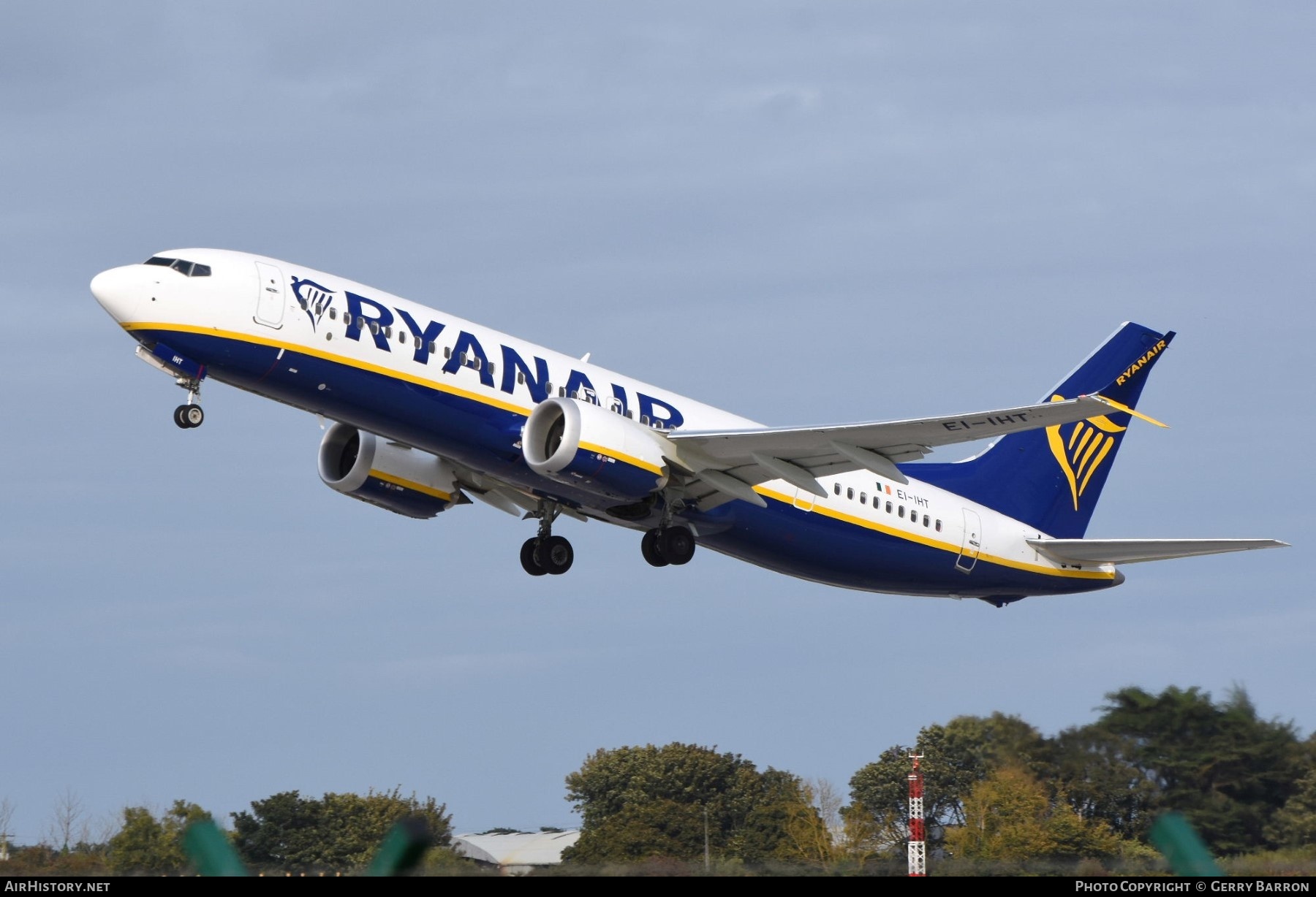 Aircraft Photo of EI-IHT | Boeing 737-8200 Max 200 | Ryanair | AirHistory.net #601264