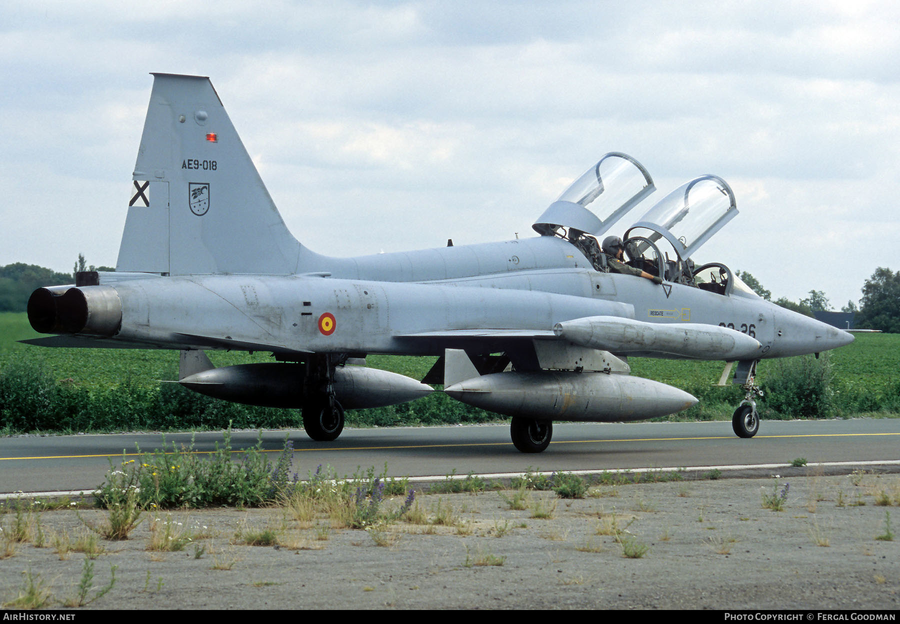 Aircraft Photo of AE9-018 | Northrop SF-5B(M) Freedom Fighter | Spain - Air Force | AirHistory.net #601277