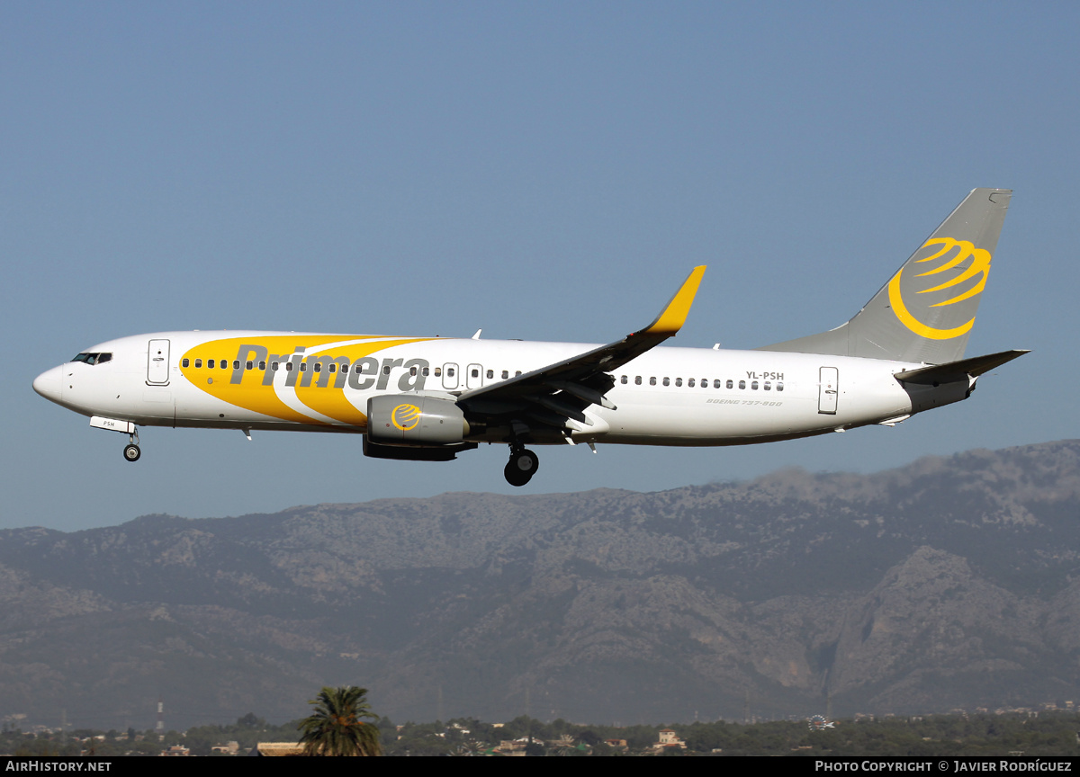 Aircraft Photo of YL-PSH | Boeing 737-86N | Primera Air | AirHistory.net #601286