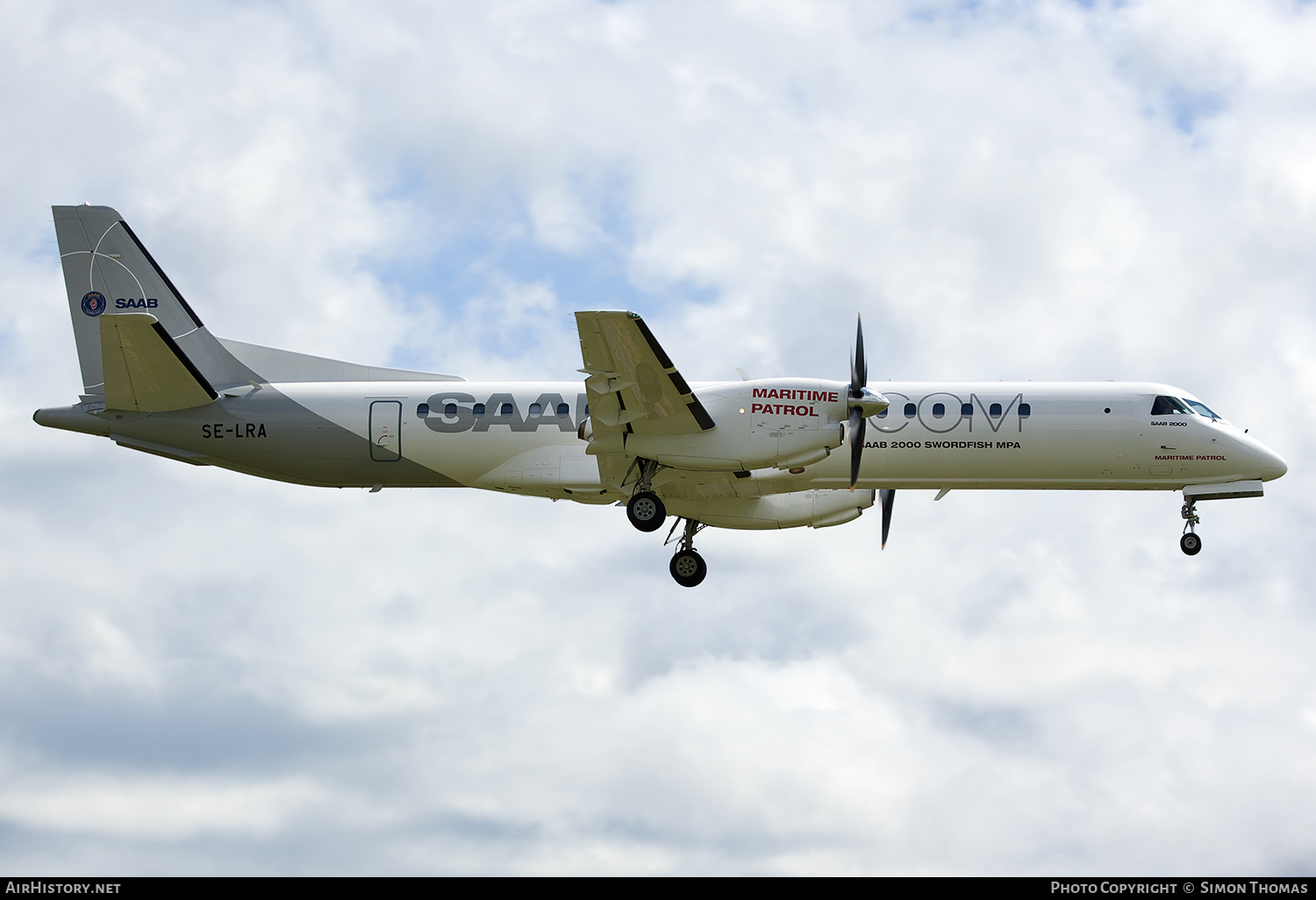 Aircraft Photo of SE-LRA | Saab 2000 Swordfish MPA | Saab | AirHistory.net #601339